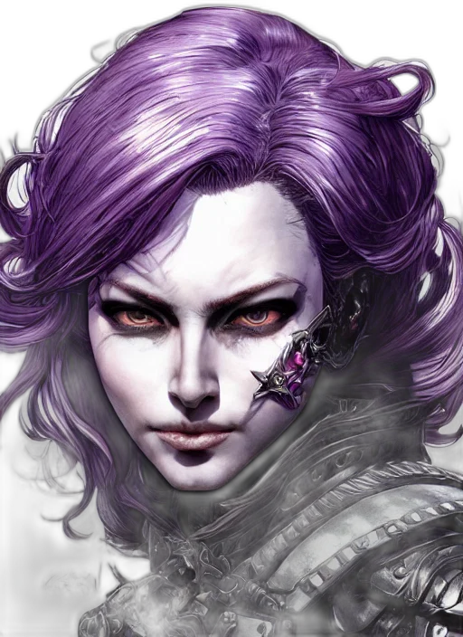 face, fantasy art, cyberpunk, comic book art, concept art, dark, monochrome, pastel transparent PNG cut-out