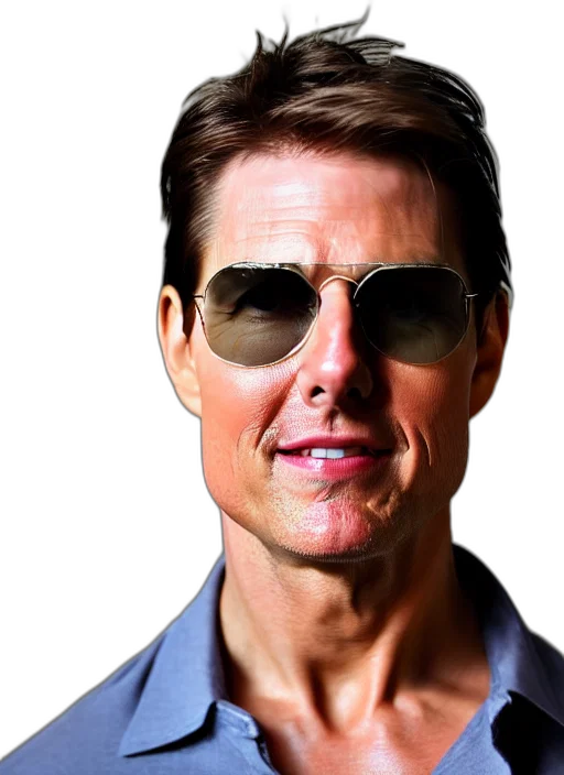 photorealistic, 3d render, professional, photo, tom, cruise, not, smiling transparent PNG cut-out