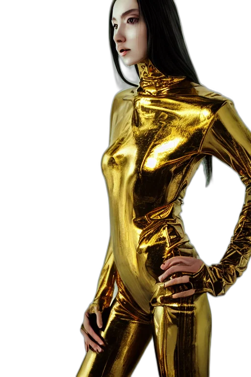 dress, jewelry, robot, mask, 3d render, concept art, photorealistic, comic book art transparent PNG cut-out