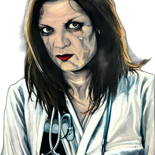 face, comic book art, cartoon, photorealistic transparent PNG cut-out