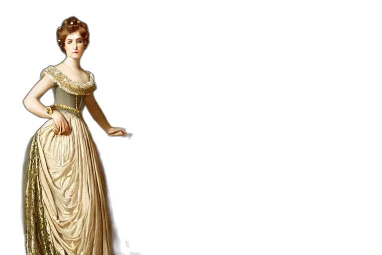 dress, crown, concept art, photorealistic transparent PNG cut-out