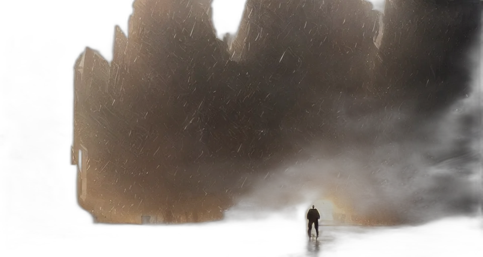 concept art, fantasy art, photorealistic, 3d render, snow, fog, outer space, rain transparent PNG cut-out