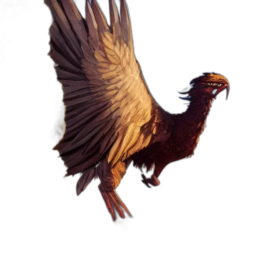 animal, dragon, staff, creature, photorealistic, concept art, 3d render, fantasy art transparent PNG cut-out