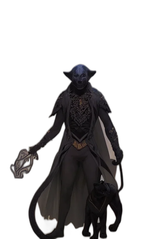 staff, mask, creature, concept art, fantasy art, comic book art, pixel art, dark transparent PNG cut-out