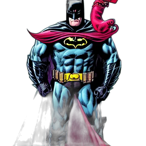 comic book art, concept art, cartoon, fantasy art, dark, batman, portrai, arthur transparent PNG cut-out