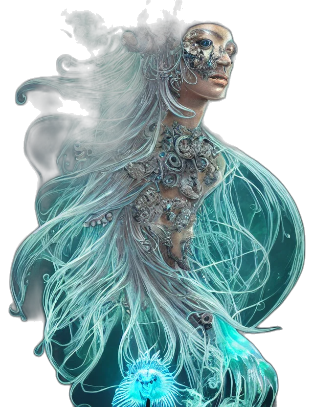 dress, mask, dragon, creature, fantasy art, concept art, photorealistic, comic book art transparent PNG cut-out