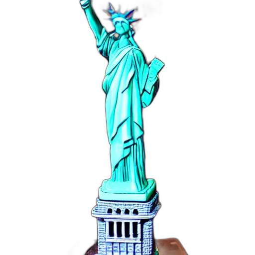 3d render, photorealistic, concept art, vaporwave transparent PNG cut-out