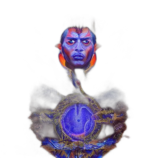 crown, mask, creature, robot transparent PNG cut-out