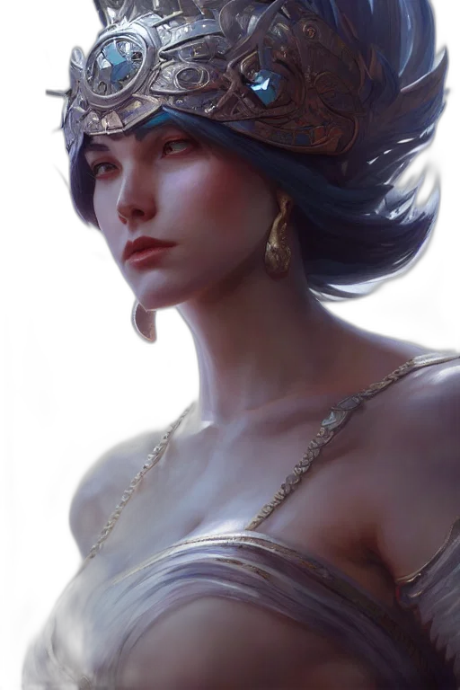 crown, jewelry, face, hat, fantasy art, concept art, photorealistic, comic book art transparent PNG cut-out