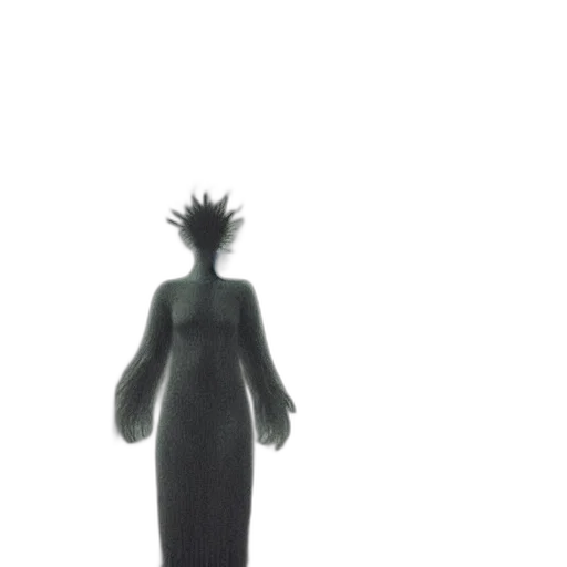 dress, crown, staff, creature transparent PNG cut-out