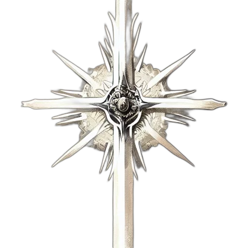 sword, weapon, staff, crown, 3d render, fantasy art, concept art, photorealistic transparent PNG cut-out