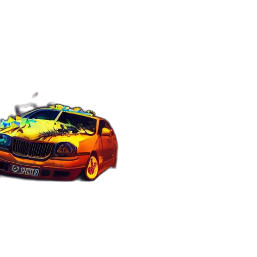 car, weapon, animal, 3d render, concept art, photorealistic, pixel art, neon transparent PNG cut-out