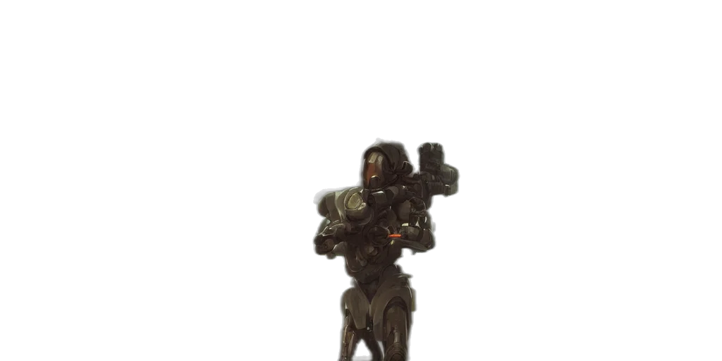 robot, weapon, staff, creature transparent PNG cut-out