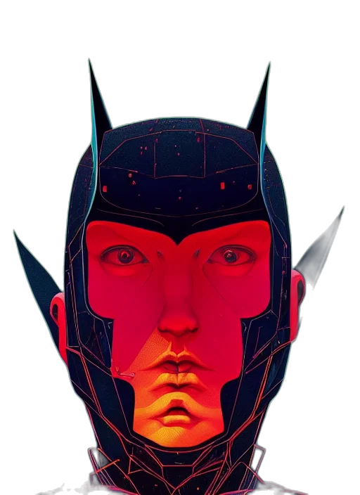 mask, face, robot, crown transparent PNG cut-out