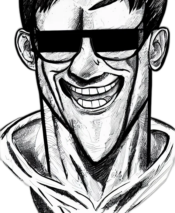 face, jacket, comic book art, cartoon transparent PNG cut-out