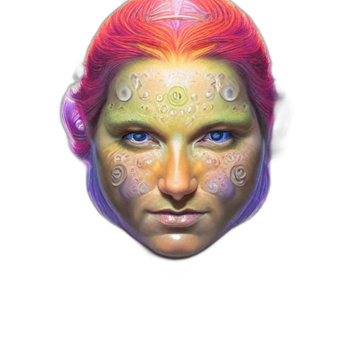 face, mask, crown, jewelry, fantasy art, concept art, 3d render, photorealistic transparent PNG cut-out