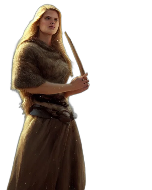 staff, sword, weapon, dress transparent PNG cut-out