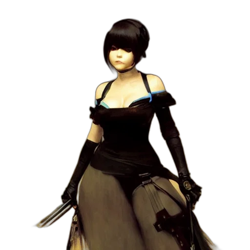 staff, dress, weapon, concept art transparent PNG cut-out