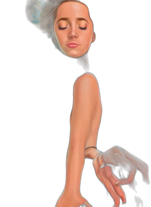 dress, face, mask, hair transparent PNG cut-out