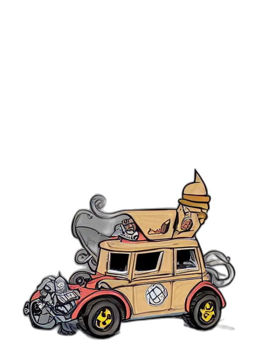 car, weapon, concept art, comic book art transparent PNG cut-out