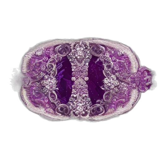 jewelry, crown, hat, mask, 3d render, princess, amethyst, gorgeous transparent PNG cut-out