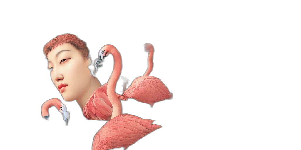 creature, animal, hair, dragon, 3d render, photorealistic, concept art, cartoon transparent PNG cut-out