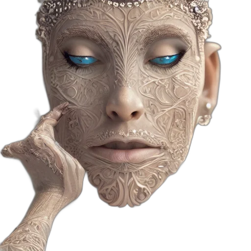 mask, face, jewelry, robot transparent PNG cut-out