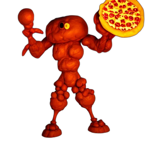 food, robot, creature, animal, pixel art, concept art, 3d render, comic book art transparent PNG cut-out