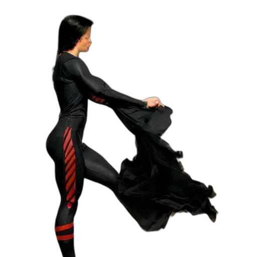 staff, dress, concept art, 3d render, photorealistic, underwater, athletic, woman transparent PNG cut-out