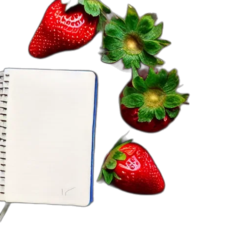 food, photorealistic, 3d render, extremely, detailed, guide, written, notebook transparent PNG cut-out