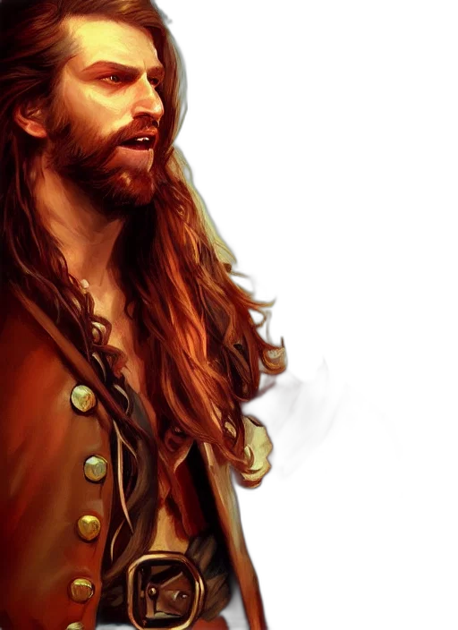 fantasy art, photorealistic, watercolor, oil painting, golden, portrait, painting, years transparent PNG cut-out