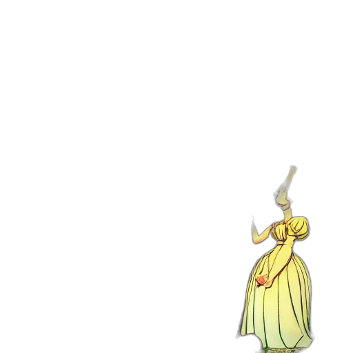 dress, staff, sword, crown transparent PNG cut-out
