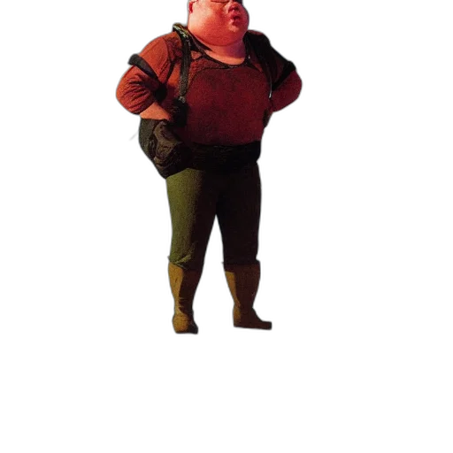 jacket, staff, creature, animal transparent PNG cut-out