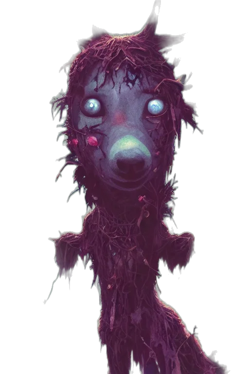 creature, mask, animal, face, concept art, fantasy art, watercolor, comic book art transparent PNG cut-out