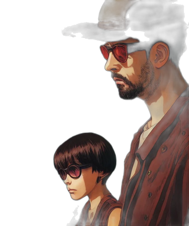 jacket, concept art, comic book art, cyberpunk transparent PNG cut-out