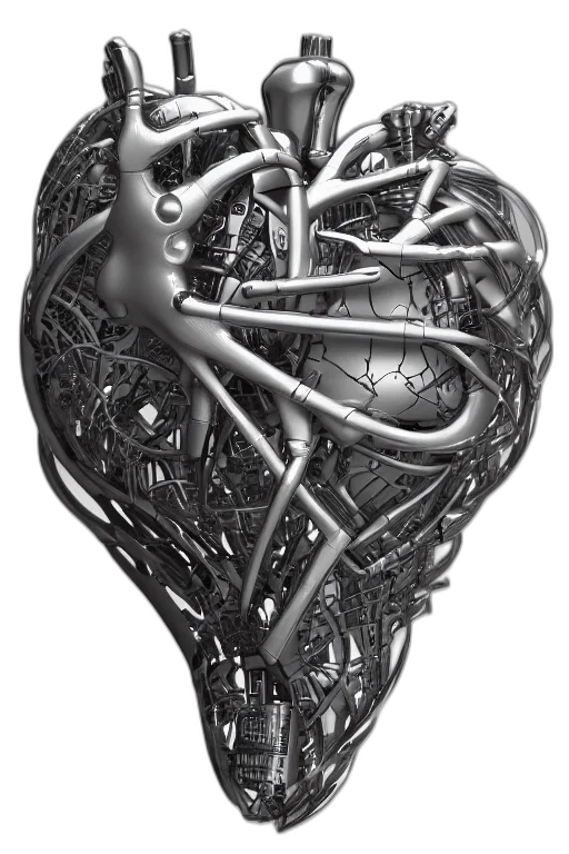 crown, jewelry, mask, robot, concept art, 3d render, photorealistic, cyberpunk transparent PNG cut-out