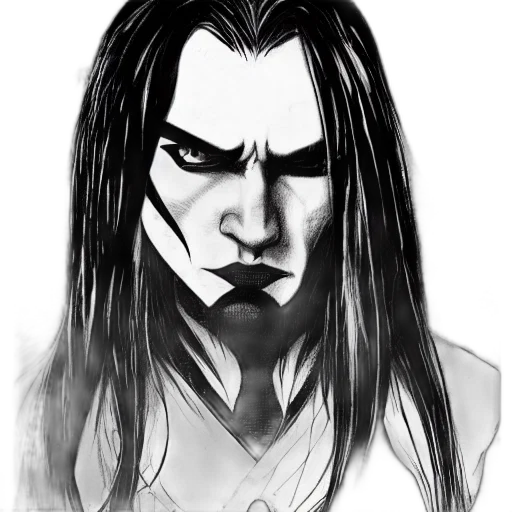face, comic book art, fantasy art, concept art transparent PNG cut-out