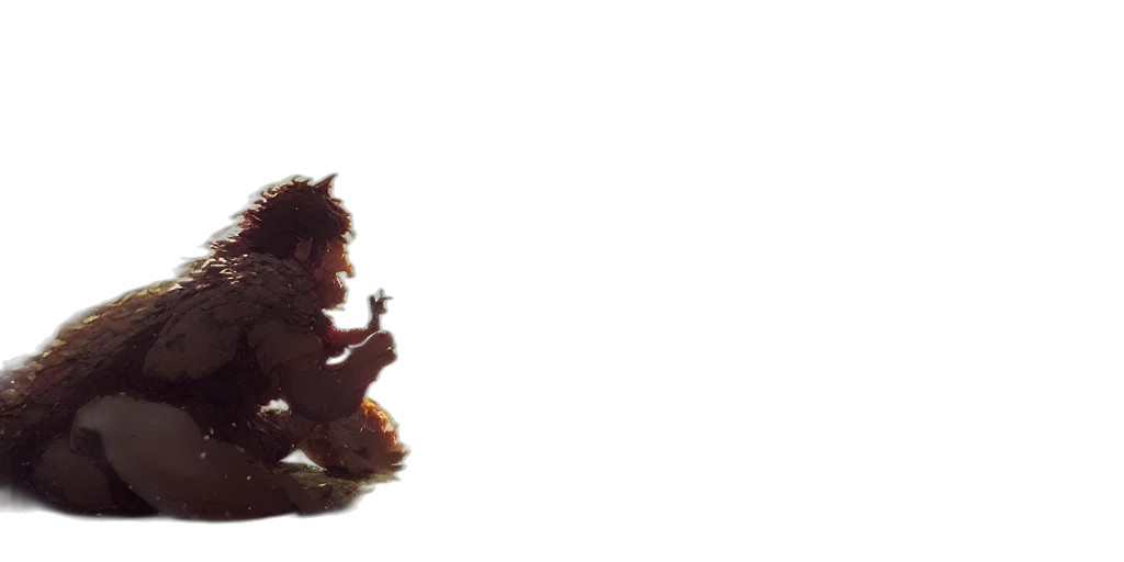creature, animal, staff, hair transparent PNG cut-out