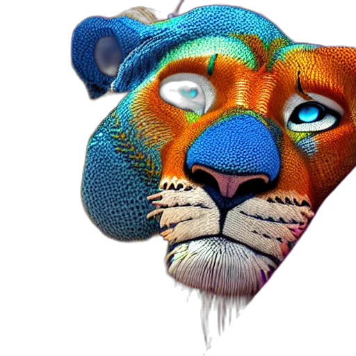animal, mask, face, creature, 3d render, photorealistic, watercolor, fantasy art transparent PNG cut-out