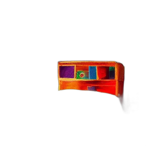 jewelry, furniture, crown, hat, 3d render, colorful, neon, red transparent PNG cut-out