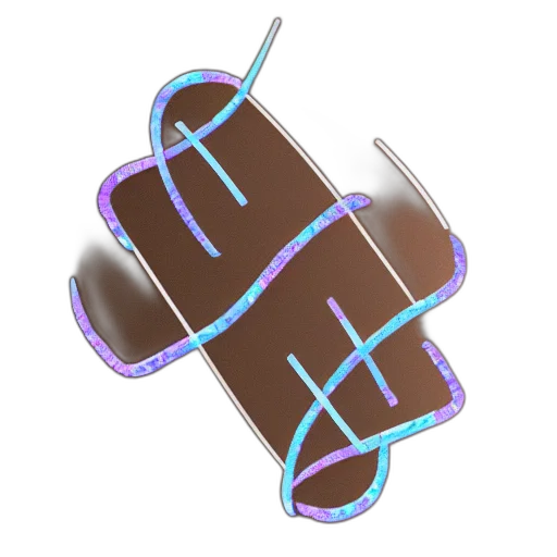 staff, weapon, food, robot, 3d render, vaporwave, pixel art, concept art transparent PNG cut-out