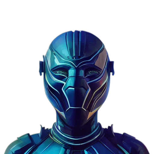 robot, mask, face, 3d render transparent PNG cut-out