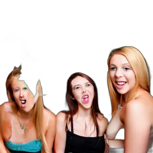 hair, staff, face, creature transparent PNG cut-out