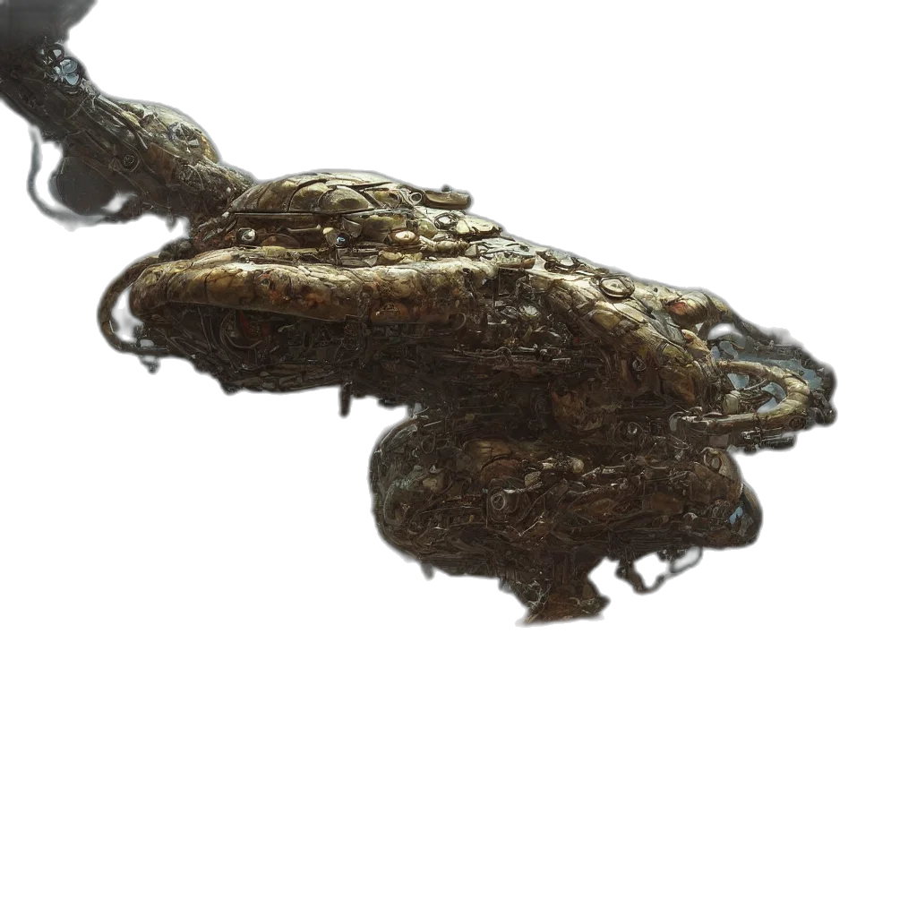 crown, staff, jewelry, dragon, 3d render, photorealistic, concept art, underwater transparent PNG cut-out