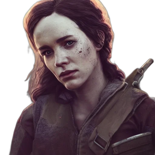 weapon, face, jacket, staff transparent PNG cut-out