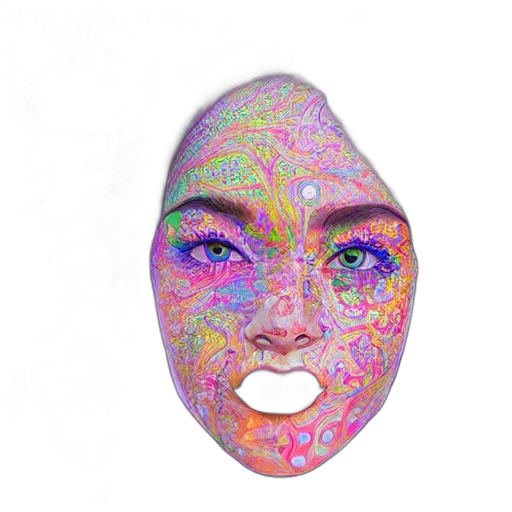 mask, face, creature, jewelry transparent PNG cut-out