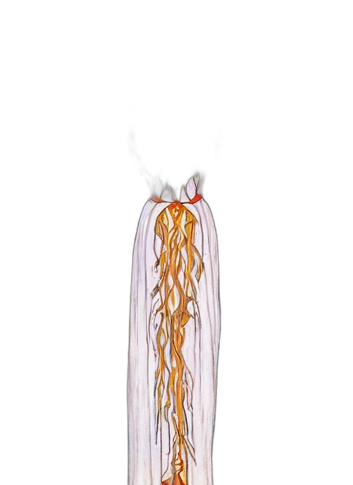 dress, hair, jewelry, staff transparent PNG cut-out
