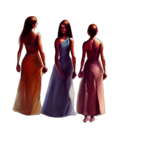 dress, jewelry, 3d render, concept art transparent PNG cut-out