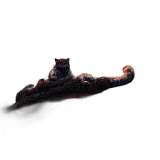 creature, animal, hair, staff, 3d render, photorealistic, concept art, pixel art transparent PNG cut-out