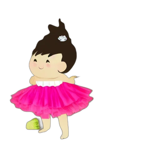dress, cartoon, 3d render, concept art transparent PNG cut-out
